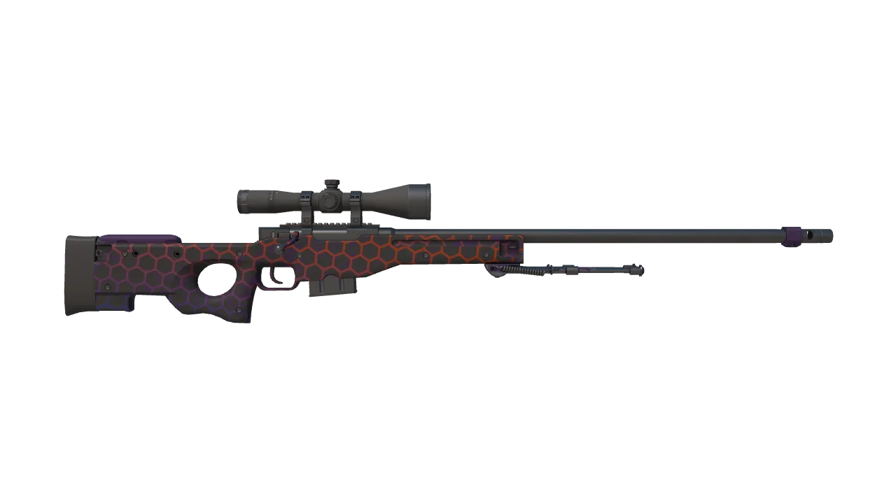 AWP | Electric Hive seed #376, back