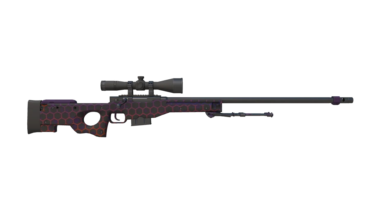 AWP | Electric Hive seed #385, back