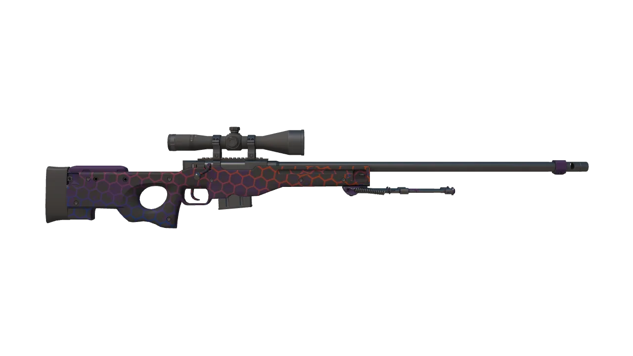 AWP | Electric Hive seed #540, back