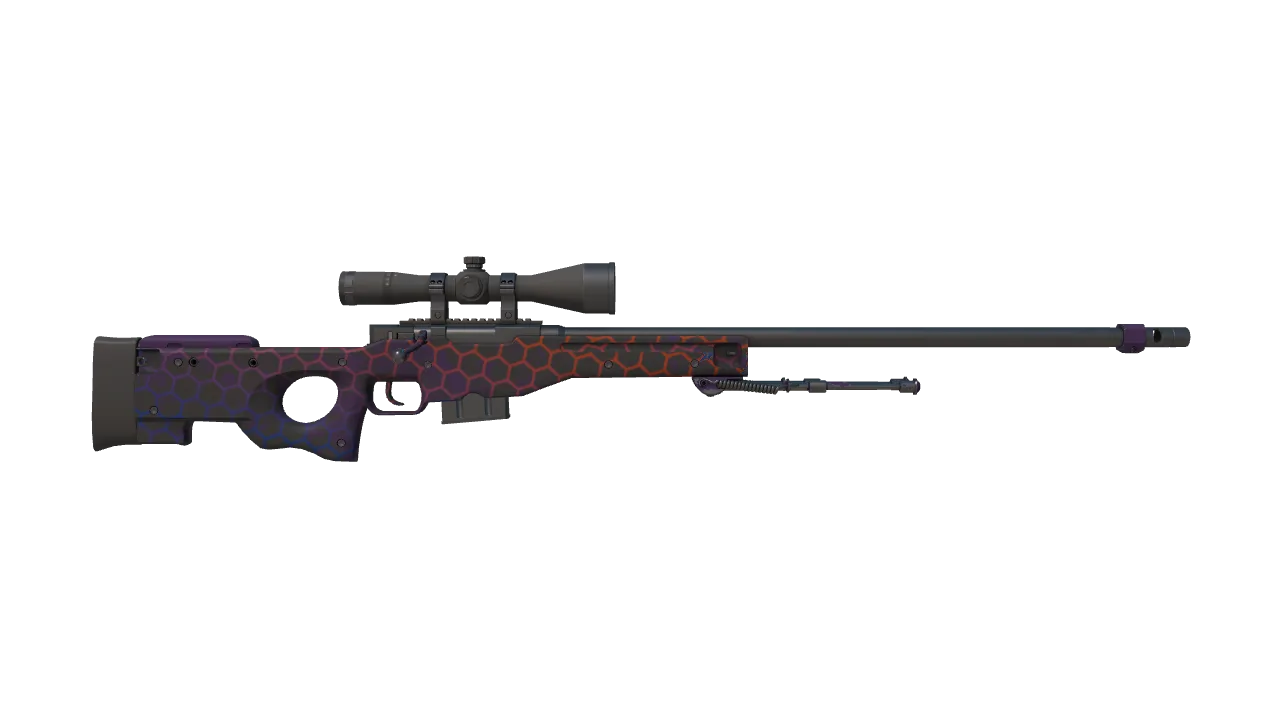 AWP | Electric Hive seed #96, back
