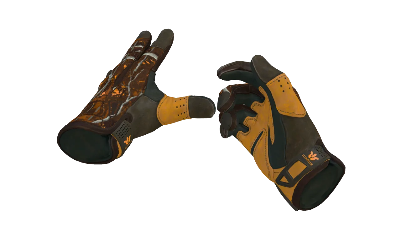 ★ Sport Gloves | Big Game (Minimal Wear) — Dust II light, front