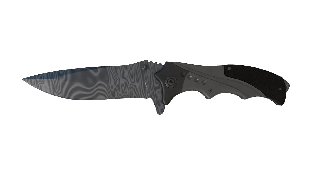 ★ Nomad Knife | Damascus Steel (Field-Tested) — Dust II light, front
