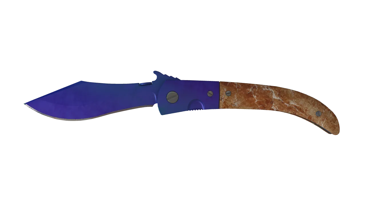 Navaja Knife | Doppler (Sapphire) seed #128, front