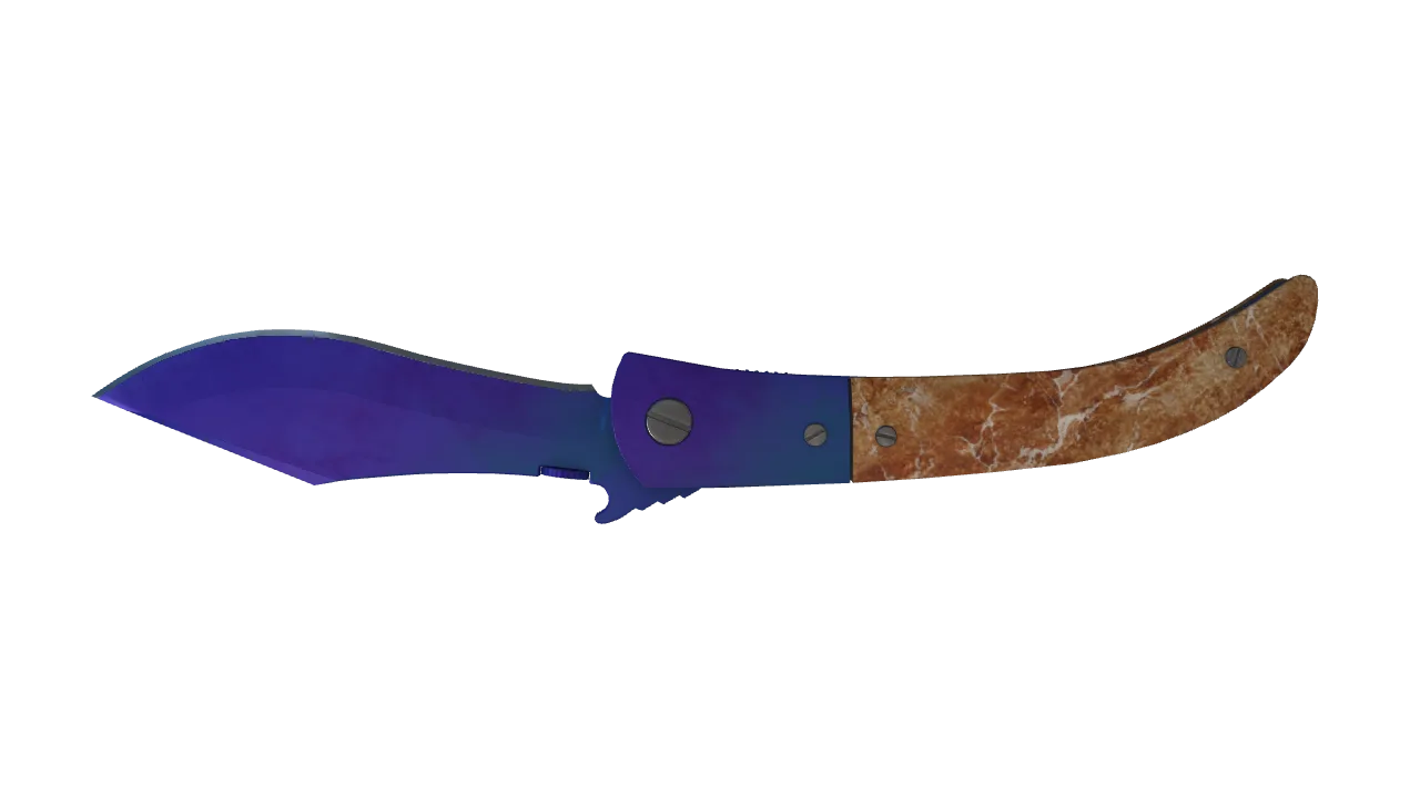Navaja Knife | Doppler (Sapphire) seed #153, back
