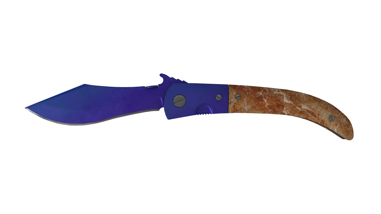 Navaja Knife | Doppler (Sapphire) seed #244, front