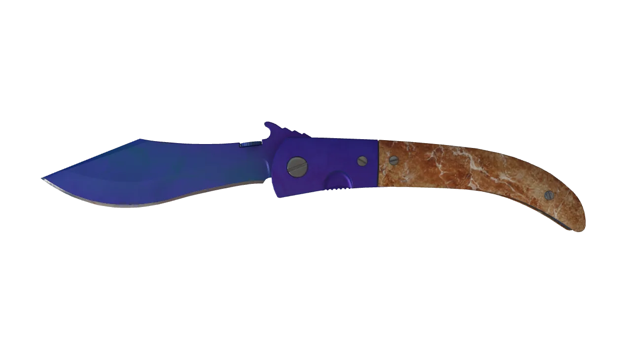 Navaja Knife | Doppler (Sapphire) seed #322, front