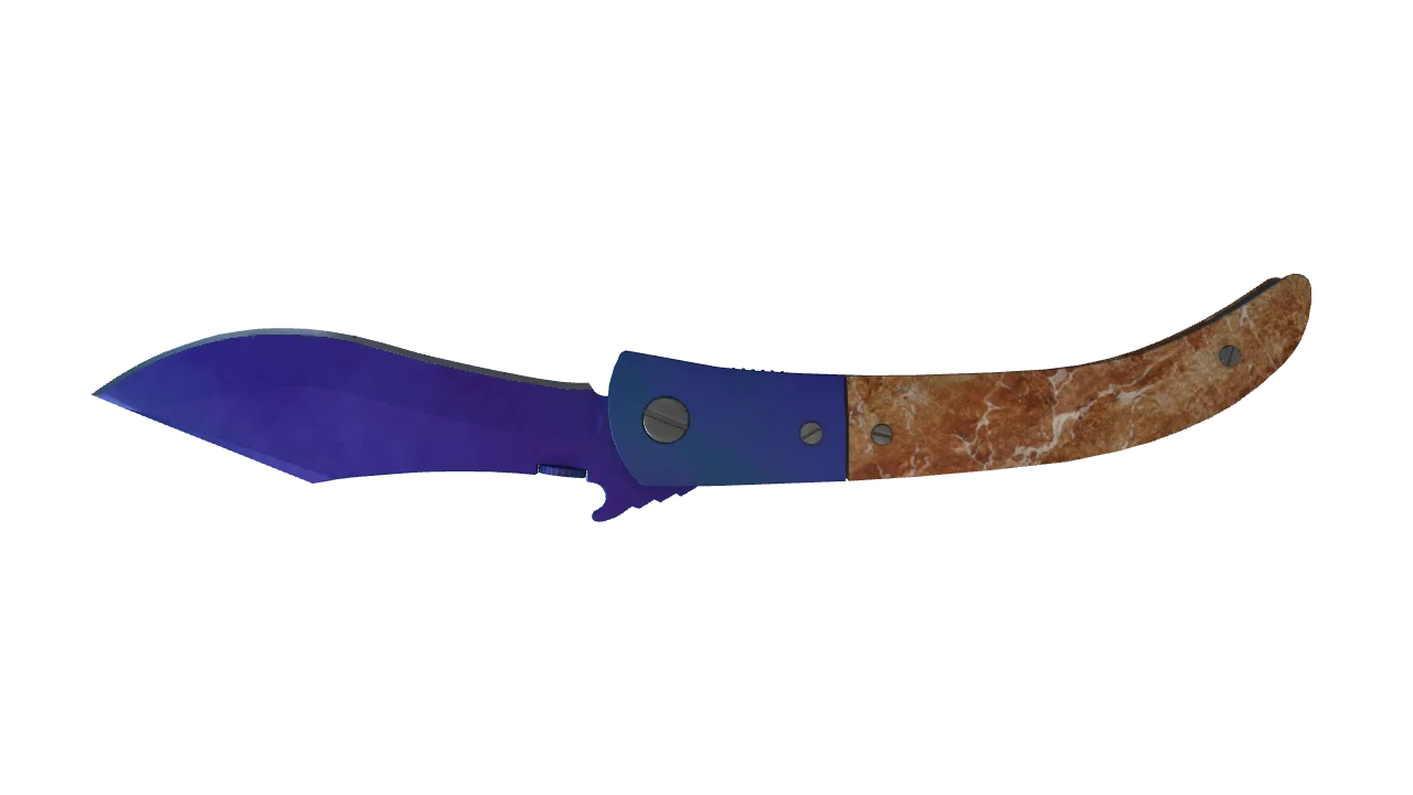 Navaja Knife | Doppler (Sapphire) seed #406, back