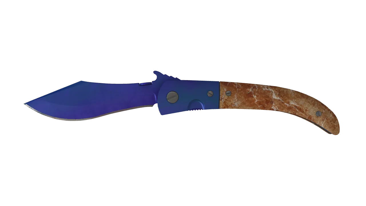 Navaja Knife | Doppler (Sapphire) seed #407, front