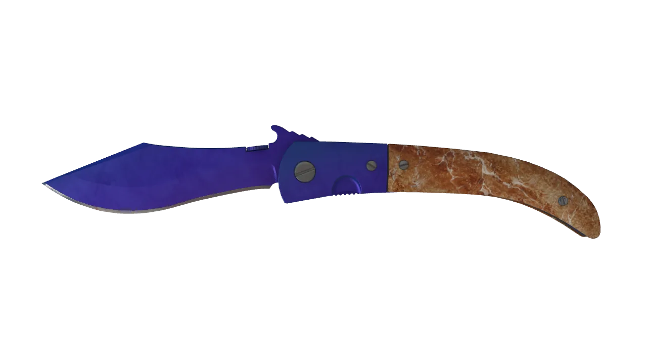 Navaja Knife | Doppler (Sapphire) seed #476, front