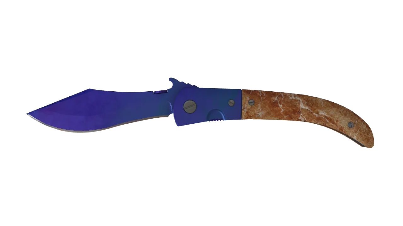 Navaja Knife | Doppler (Sapphire) seed #6, front