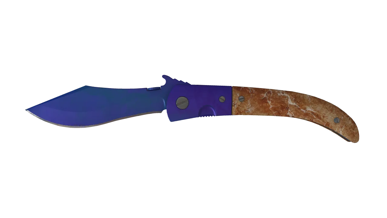 Navaja Knife | Doppler (Sapphire) seed #618, front