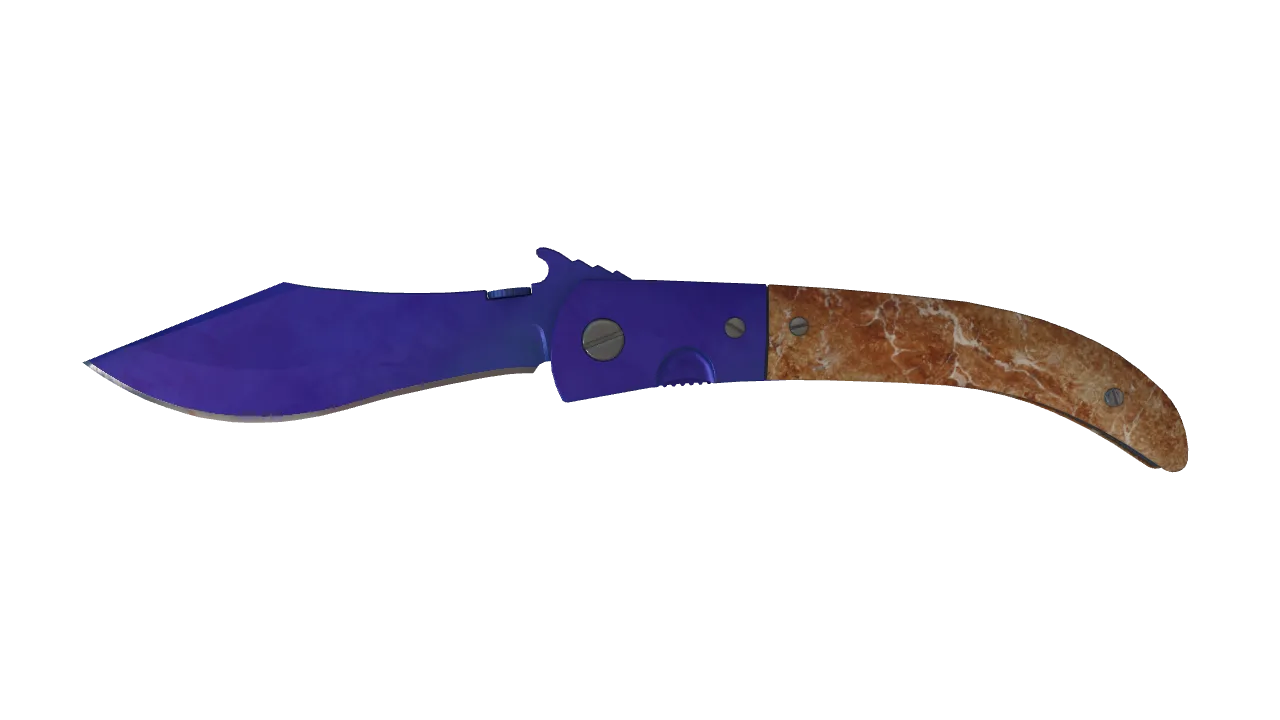 Navaja Knife | Doppler (Sapphire) seed #640, front