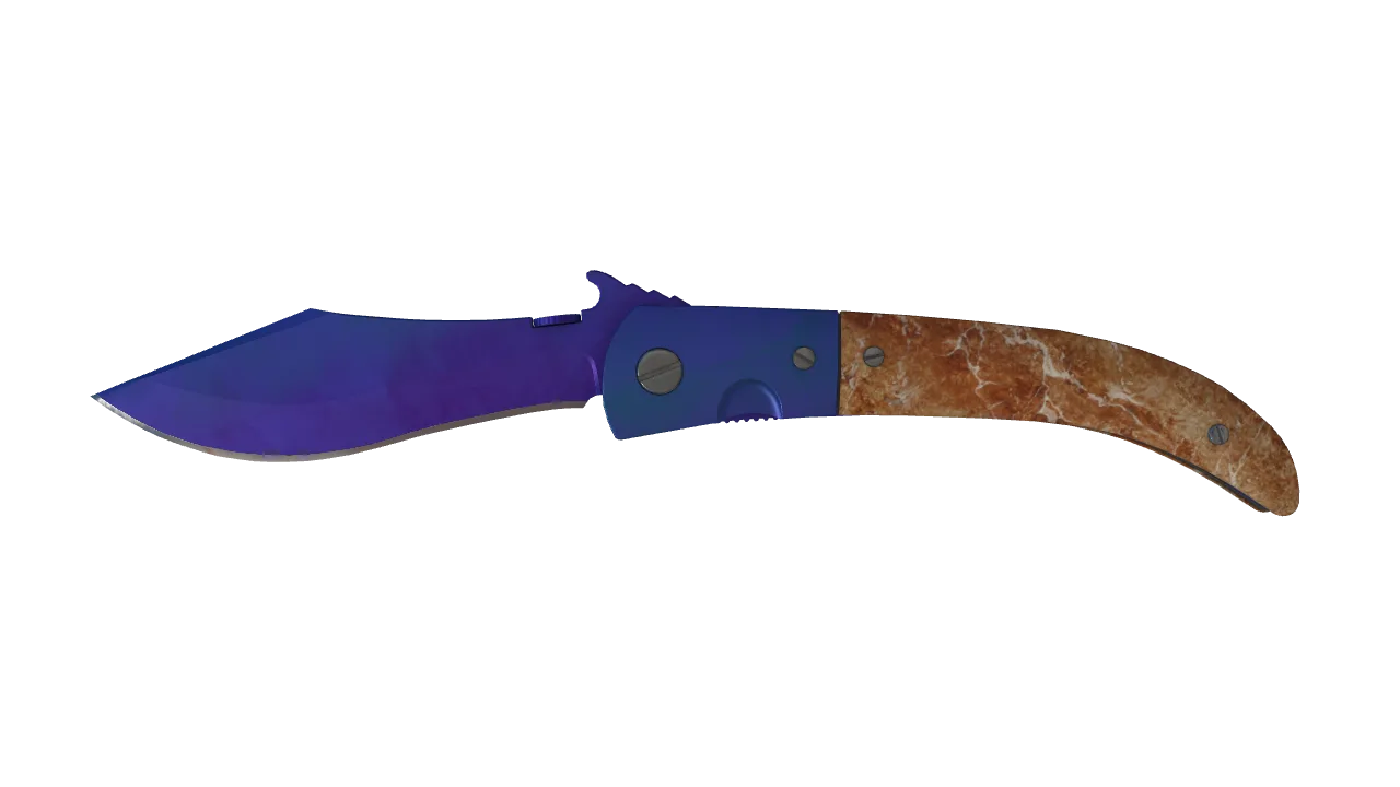 Navaja Knife | Doppler (Sapphire) seed #668, front