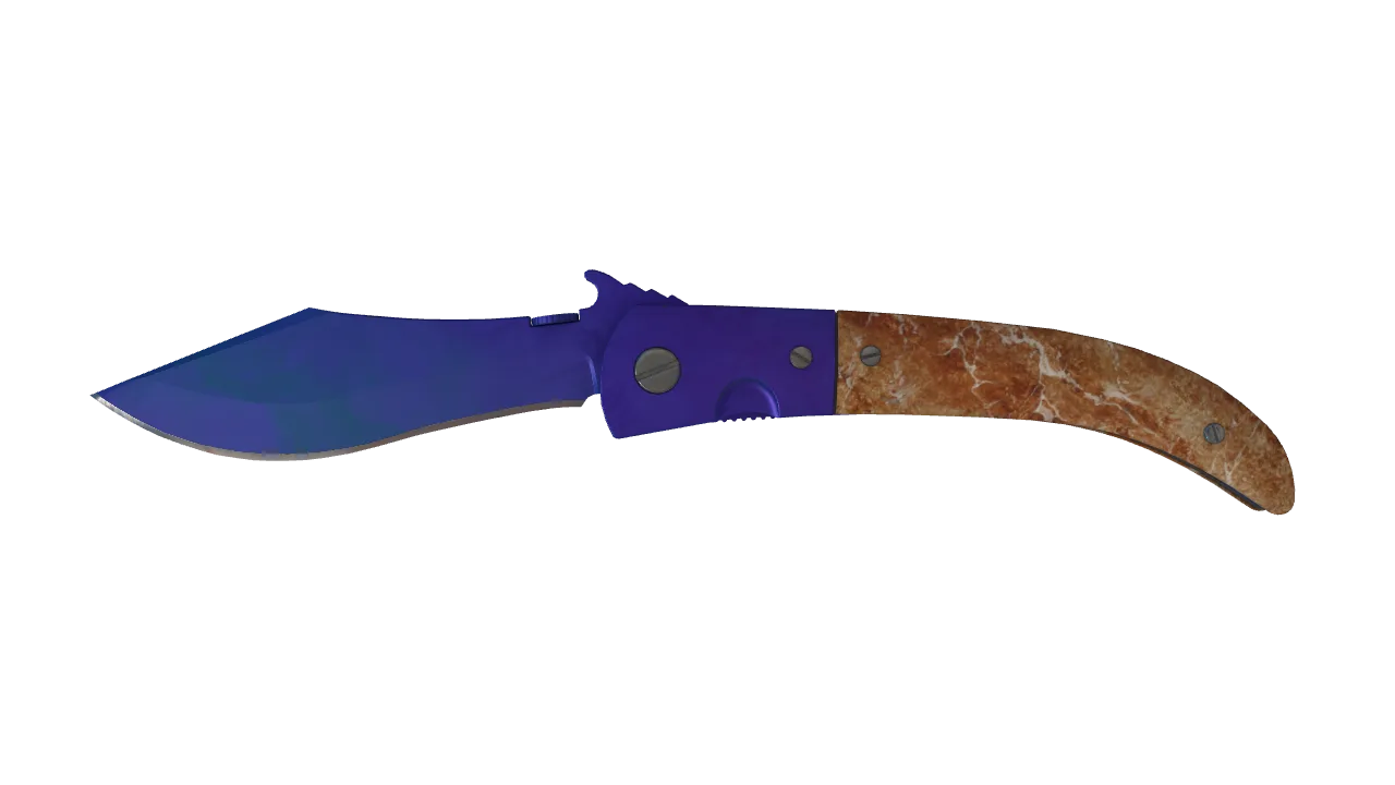 Navaja Knife | Doppler (Sapphire) seed #702, front