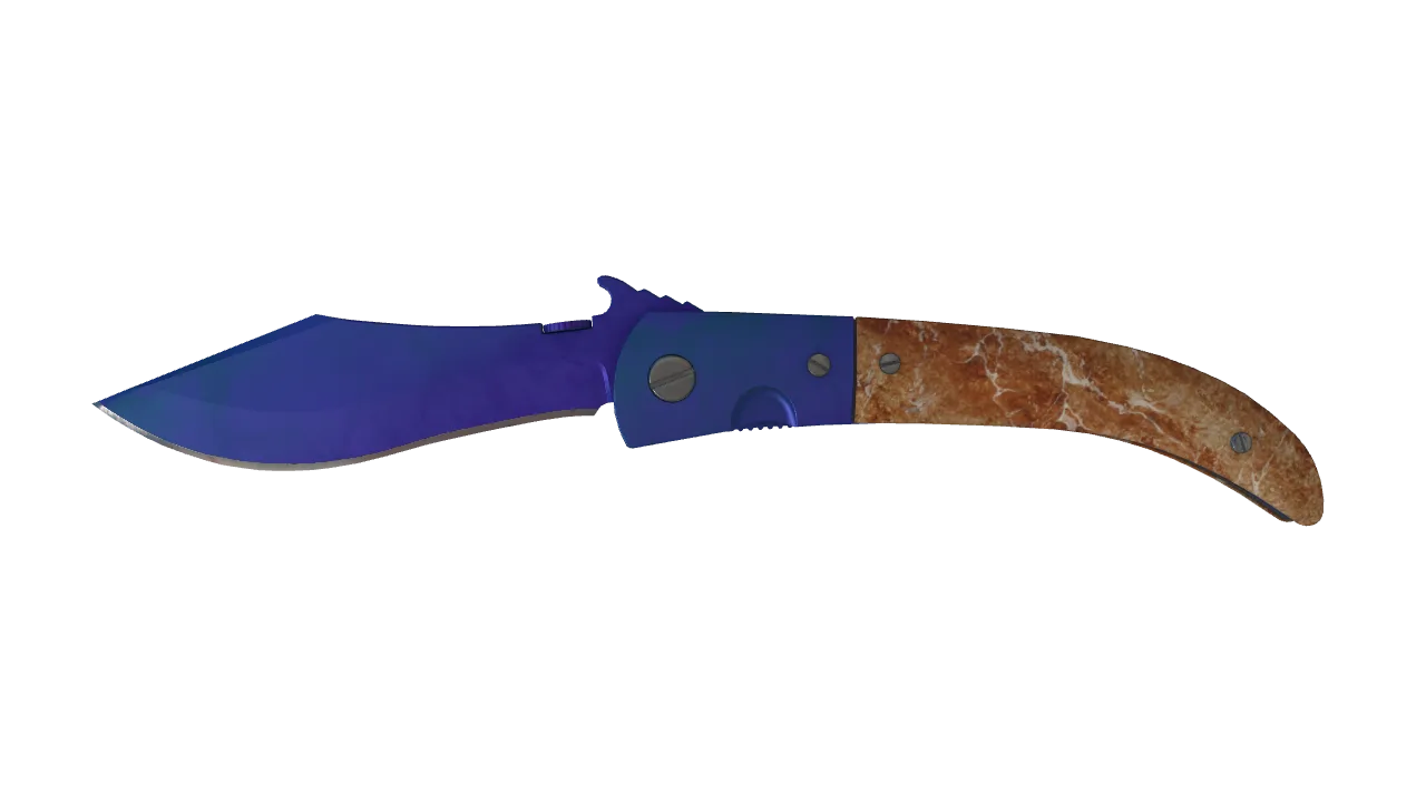 Navaja Knife | Doppler (Sapphire) seed #739, front