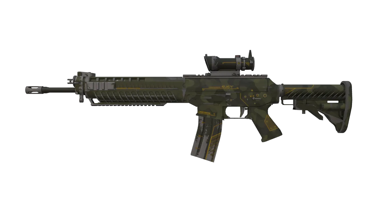 SG 553 | Atlas (Field-Tested) — Dust II light, front