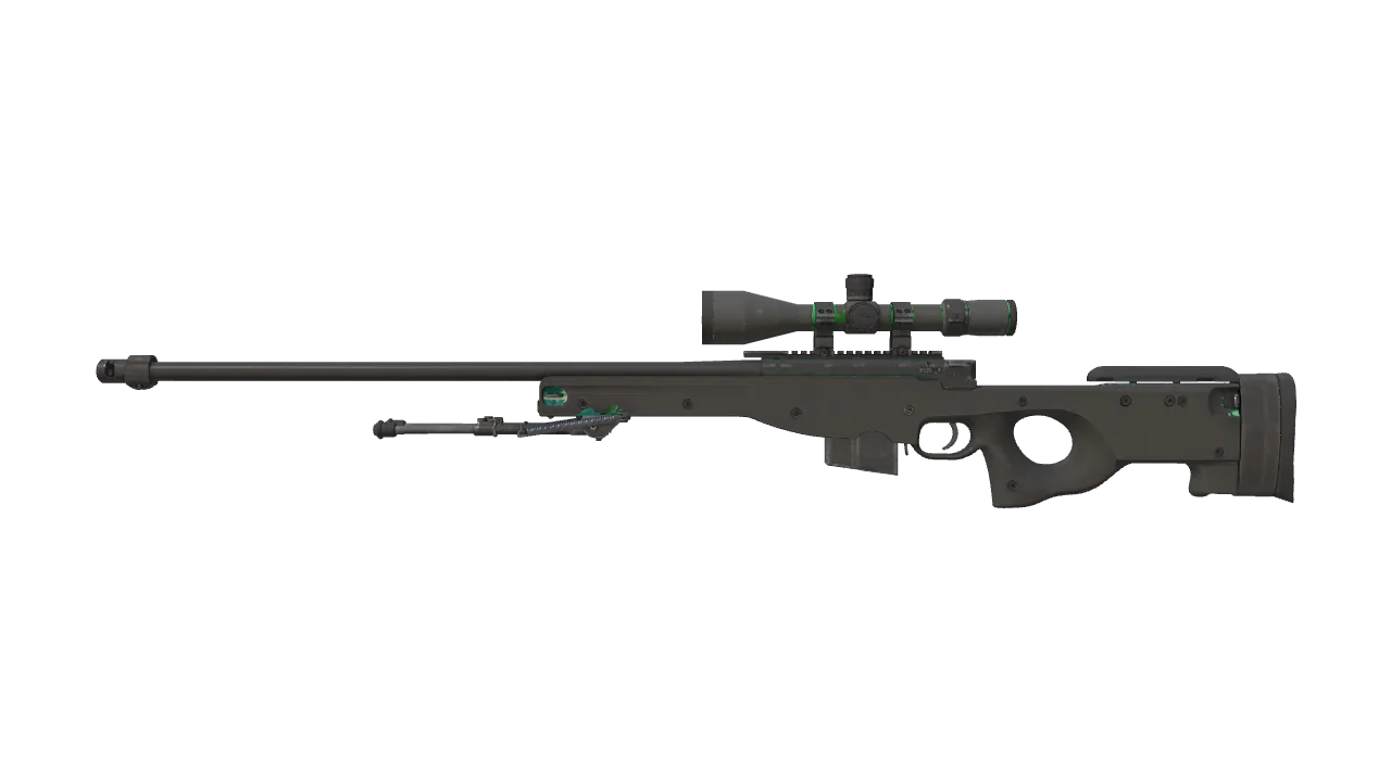 AWP | Green Energy (Battle-Scarred) — Dust II light, front