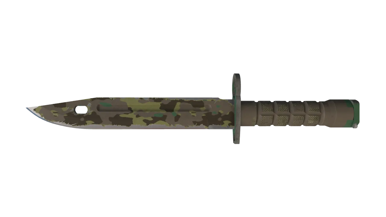 ★ Bayonet | Boreal Forest (Field-Tested) — Dust II light, front