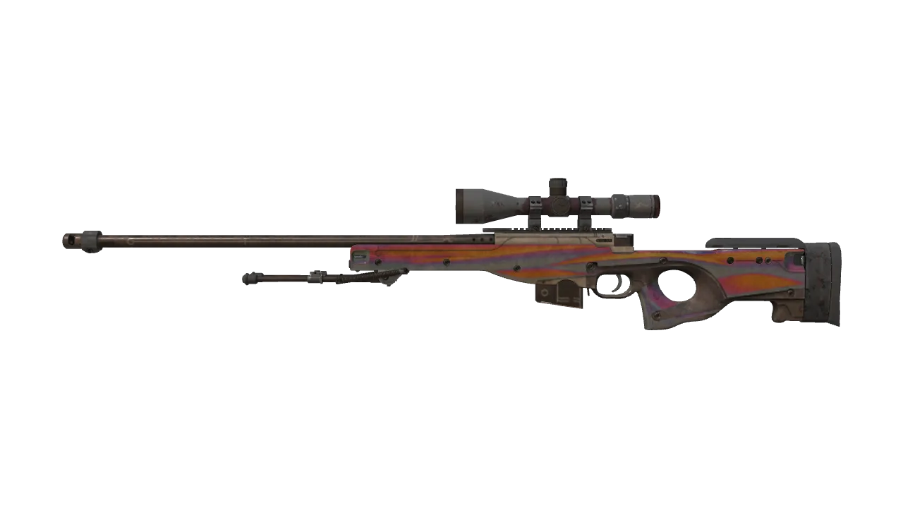 StatTrak™ AWP | Chrome Cannon (Battle-Scarred) — Dust II light, front