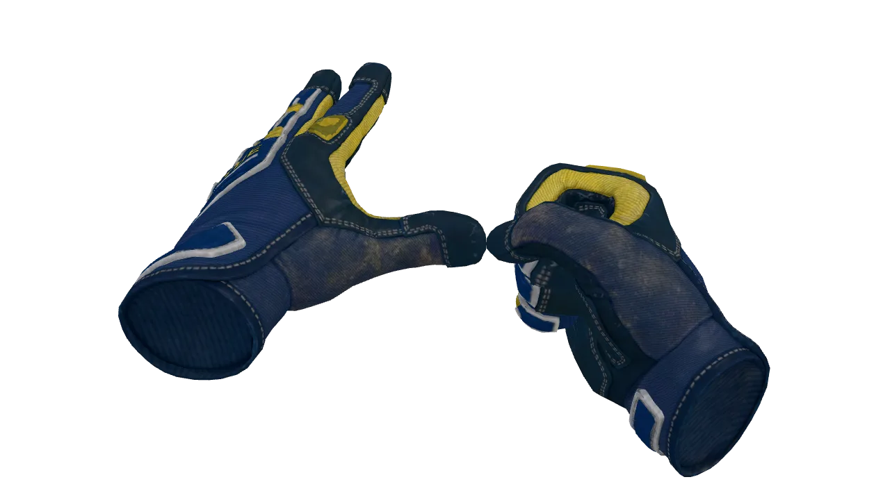 ★ Specialist Gloves | Field Agent (Field-Tested) — Dust II light, front