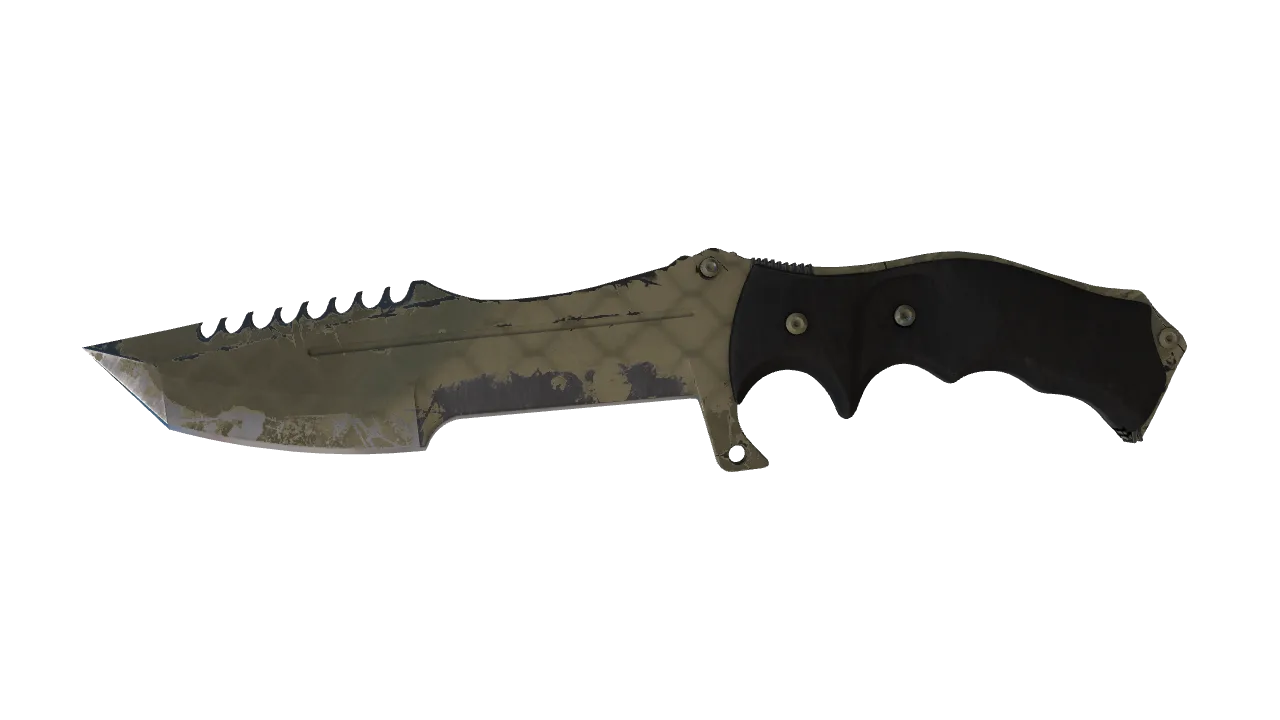 ★ Huntsman Knife | Safari Mesh (Field-Tested) — Dust II light, front