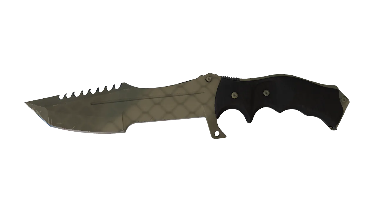 ★ Huntsman Knife | Safari Mesh (Minimal Wear) — Dust II light, front