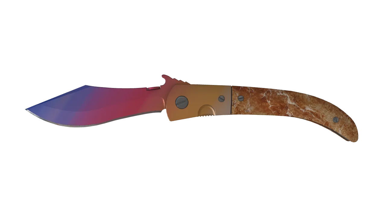 Navaja Knife | Fade seed #403, front