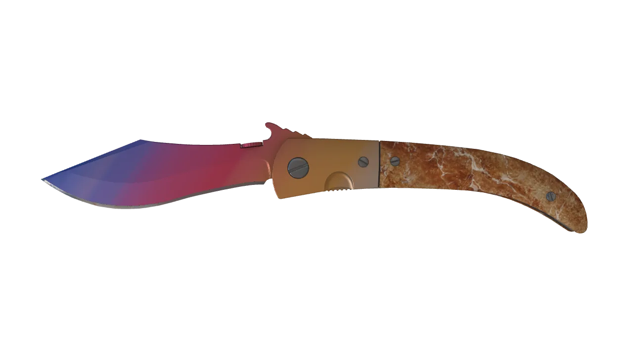 Navaja Knife | Fade seed #550, front