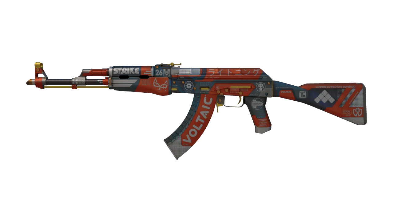 AK-47 | Bloodsport (Factory New) — Dust II light, front