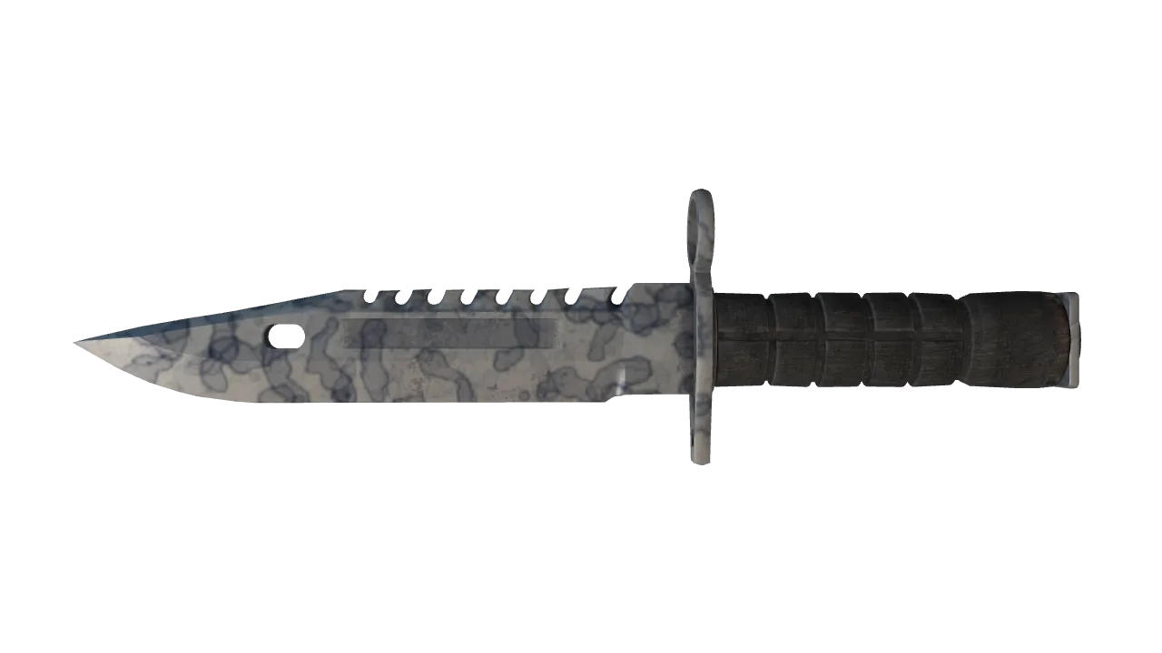 ★ M9 Bayonet | Stained (Field-Tested) — Dust II light, front