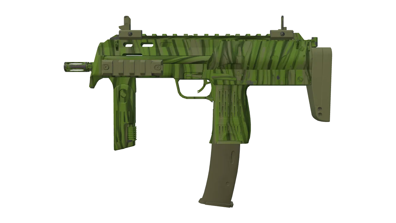 MP7 | Tall Grass (Factory New) — Dust II light, front