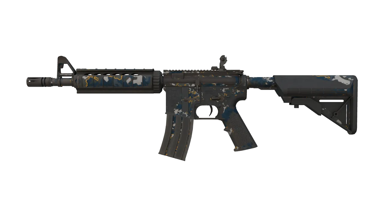 M4A4 | Global Offensive (Battle-Scarred) — Dust II light, front