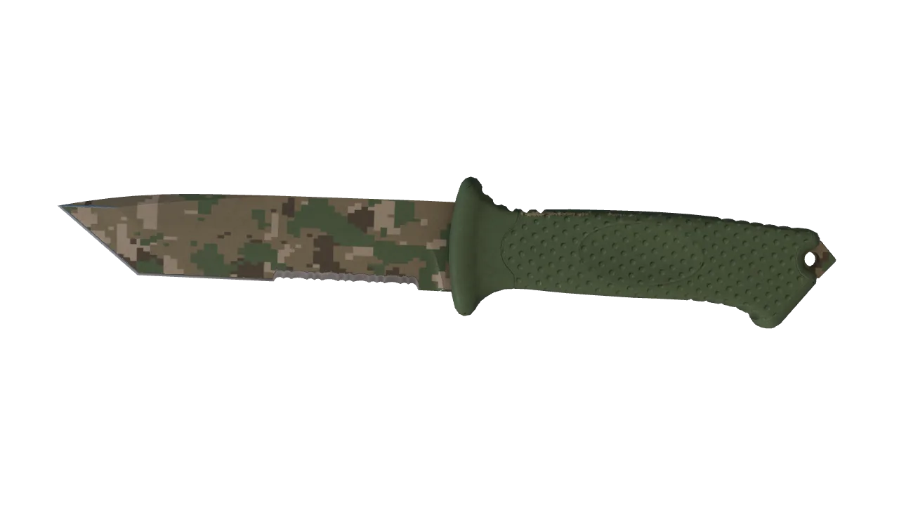 ★ Ursus Knife | Forest DDPAT (Field-Tested) — Dust II light, front