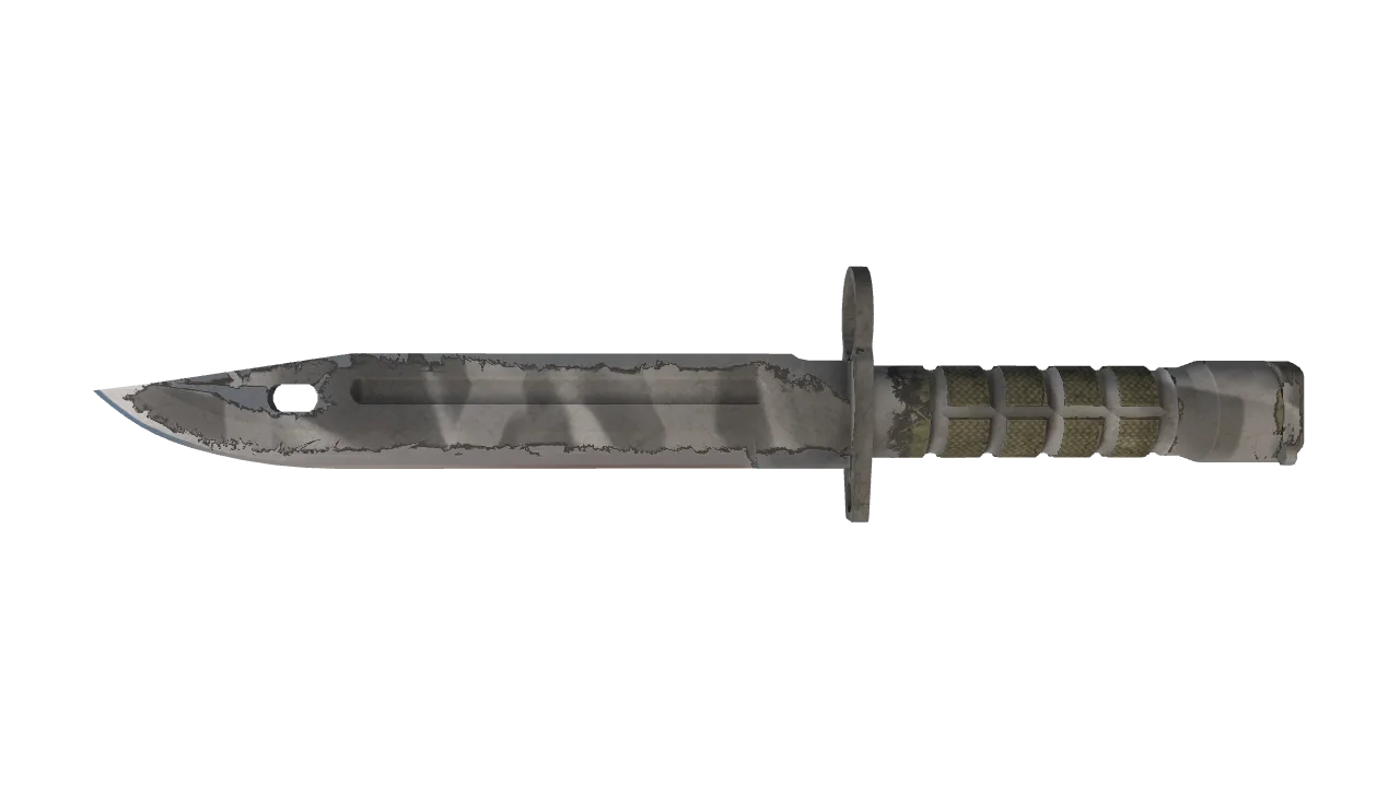 ★ Bayonet | Urban Masked (Well-Worn) — Dust II light, front