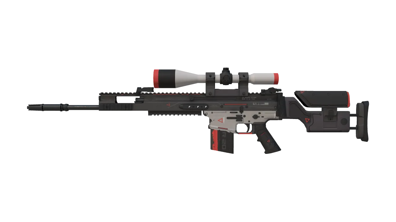 StatTrak™ SCAR-20 | Cyrex (Minimal Wear) — Dust II light, front