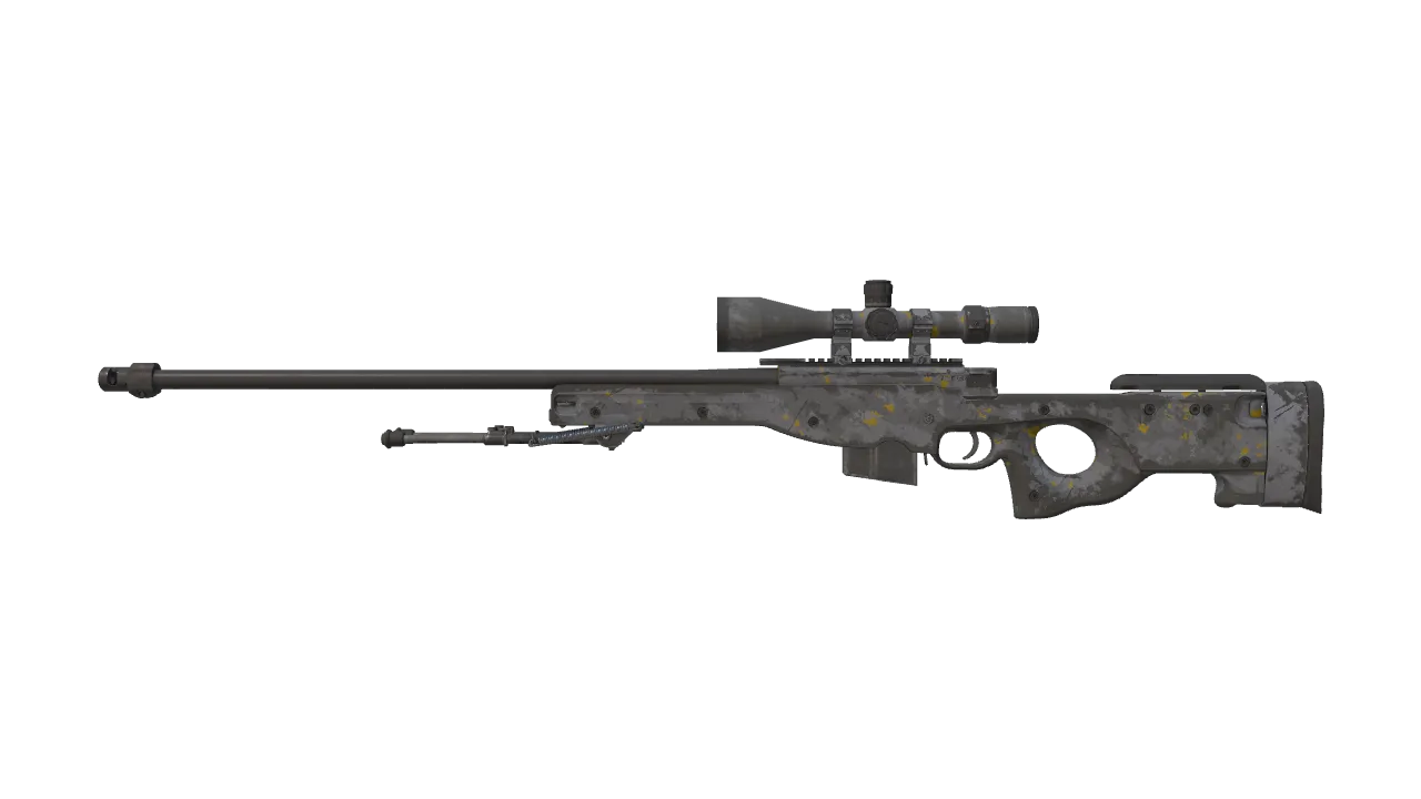 Souvenir AWP | Arsenic Spill (Battle-Scarred) — Dust II light, front