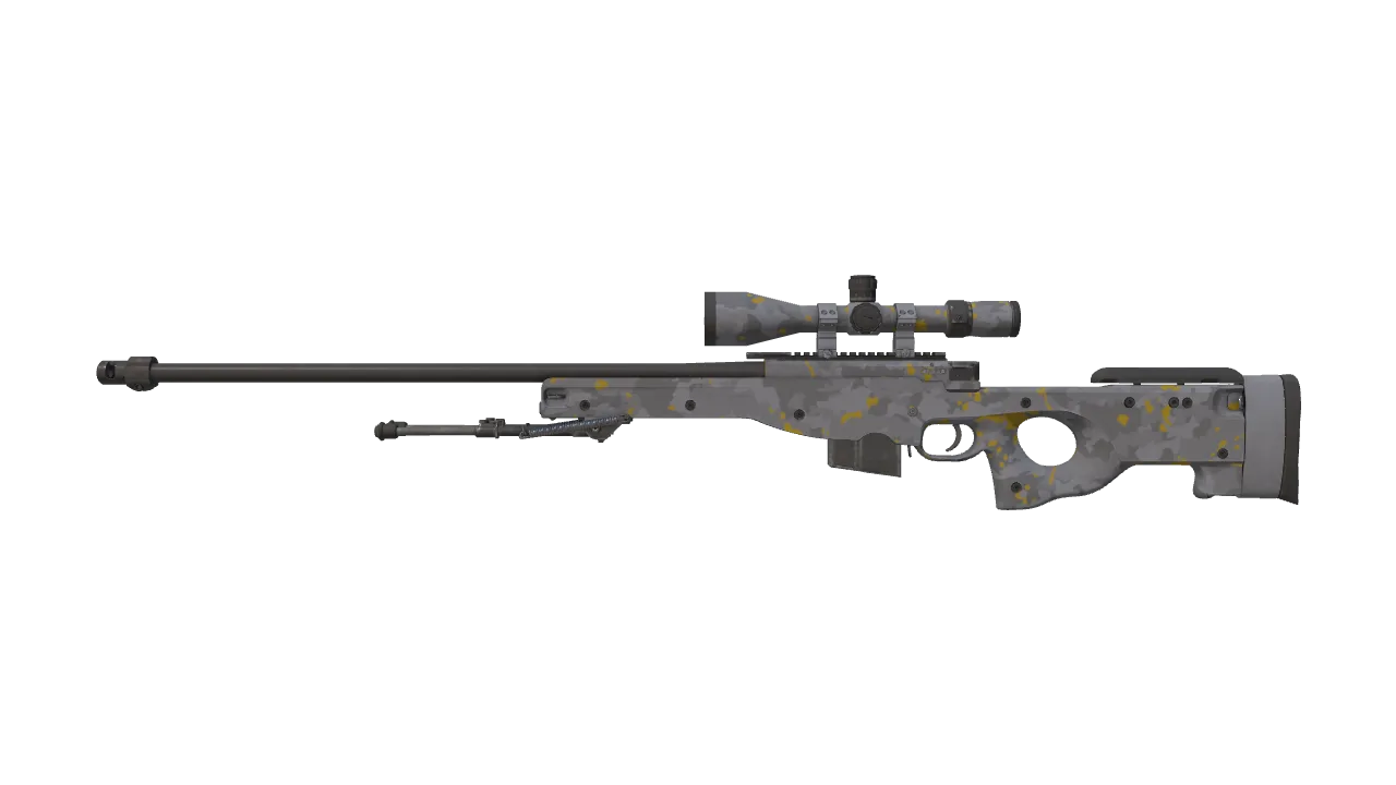 Souvenir AWP | Arsenic Spill (Minimal Wear) — Dust II light, front