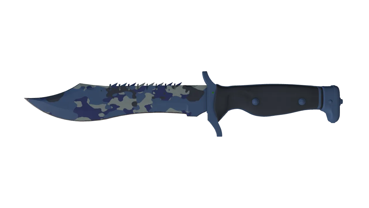 ★ Bowie Knife | Bright Water (Minimal Wear) — Dust II light, front