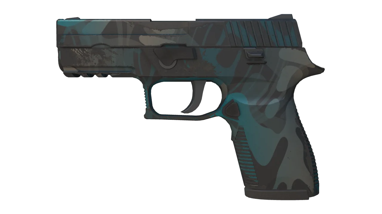 Souvenir P250 | Ripple (Field-Tested) — Dust II light, front