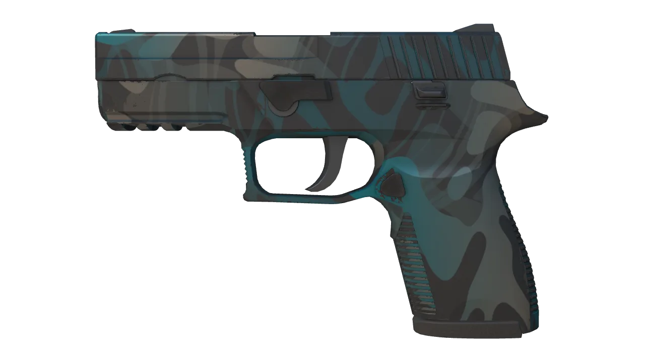 P250 | Ripple (Minimal Wear) — Dust II light, front