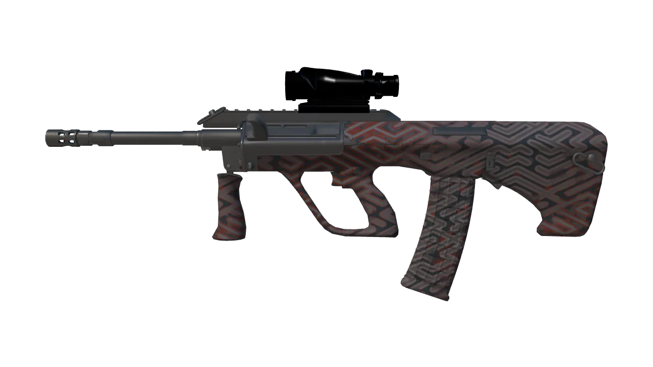 AUG | Daedalus (Factory New) — Dust II light, front