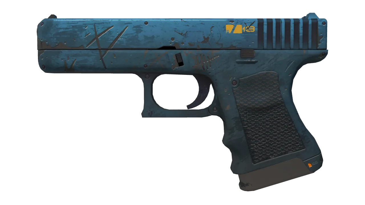 Souvenir Glock-18 | Off World (Battle-Scarred) — Dust II light, front