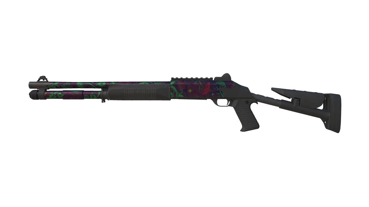 Souvenir XM1014 | Elegant Vines (Field-Tested) — Dust II light, front