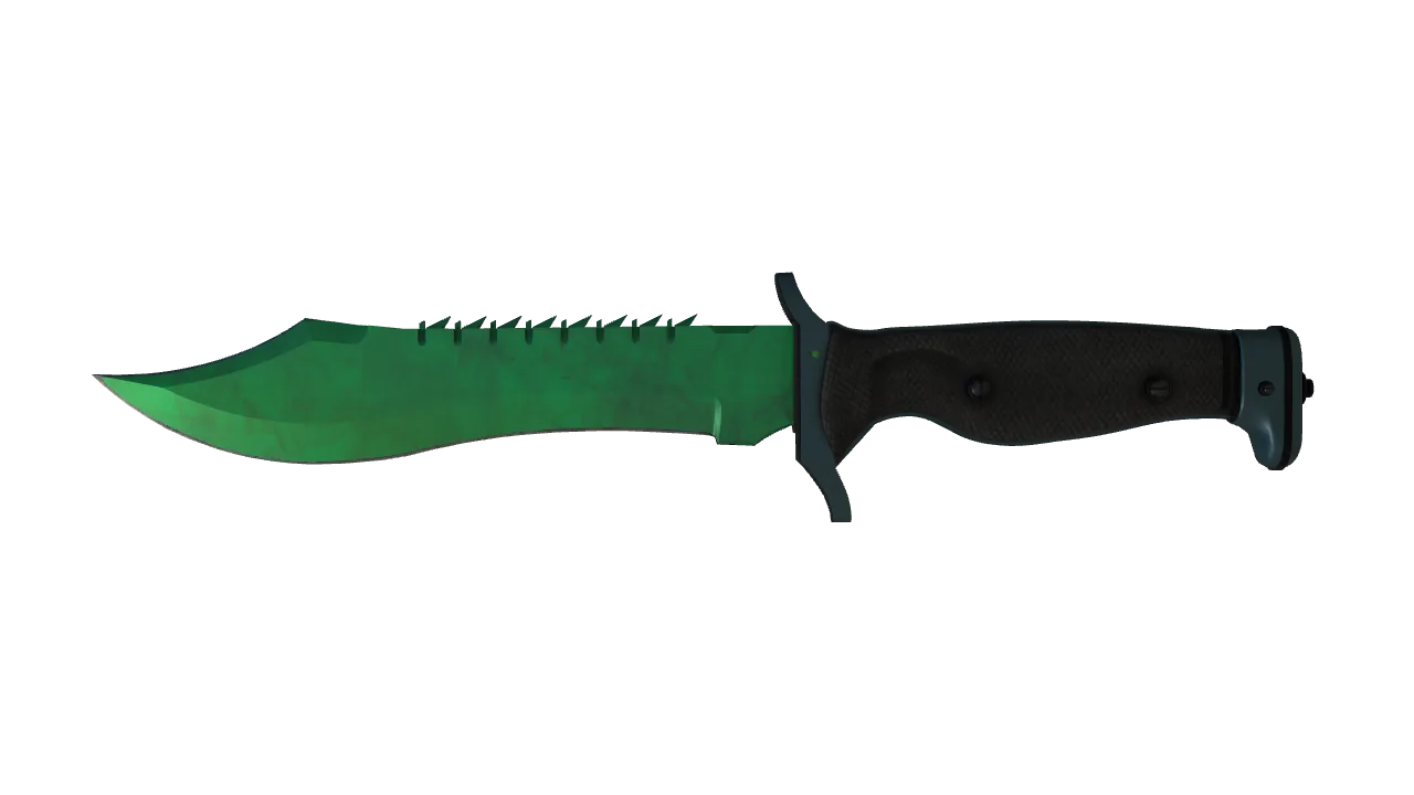 Bowie Knife | Gamma Doppler (Emerald) seed #239, front
