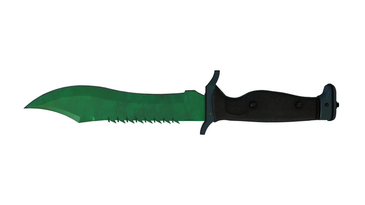 Bowie Knife | Gamma Doppler (Emerald) seed #501, back