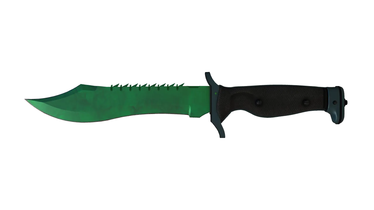 Bowie Knife | Gamma Doppler (Emerald) seed #660, front