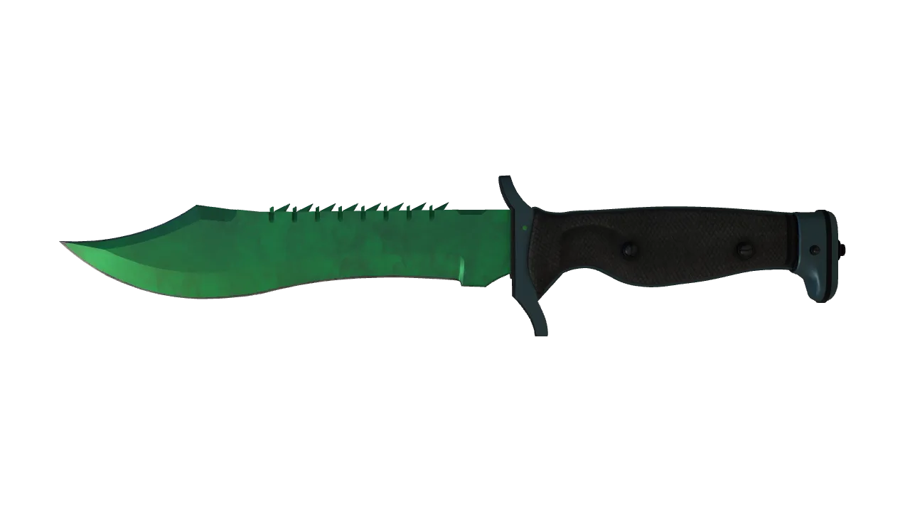 Bowie Knife | Gamma Doppler (Emerald) seed #882, front