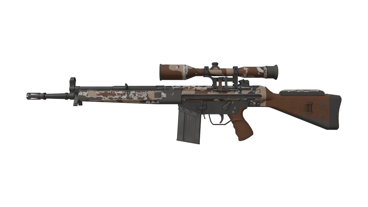 G3SG1 | Desert Storm (Well-Worn) — Dust II light, front