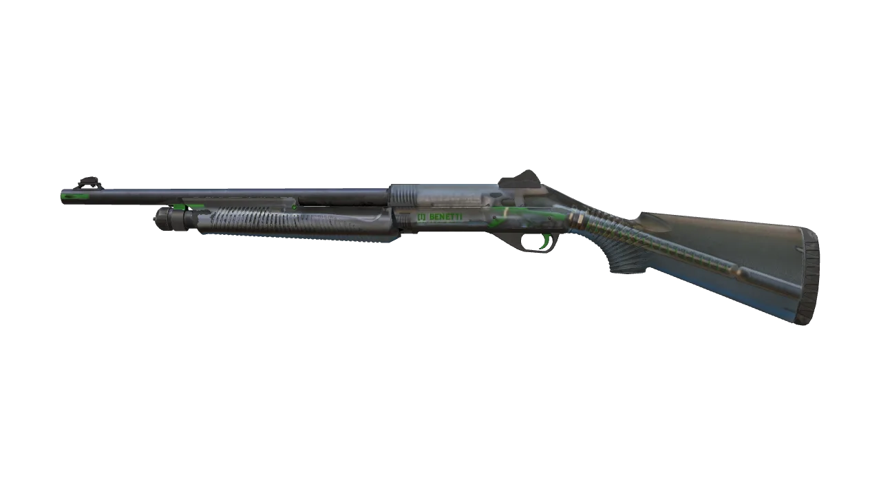 Nova | Clear Polymer (Battle-Scarred) — Dust II light, front