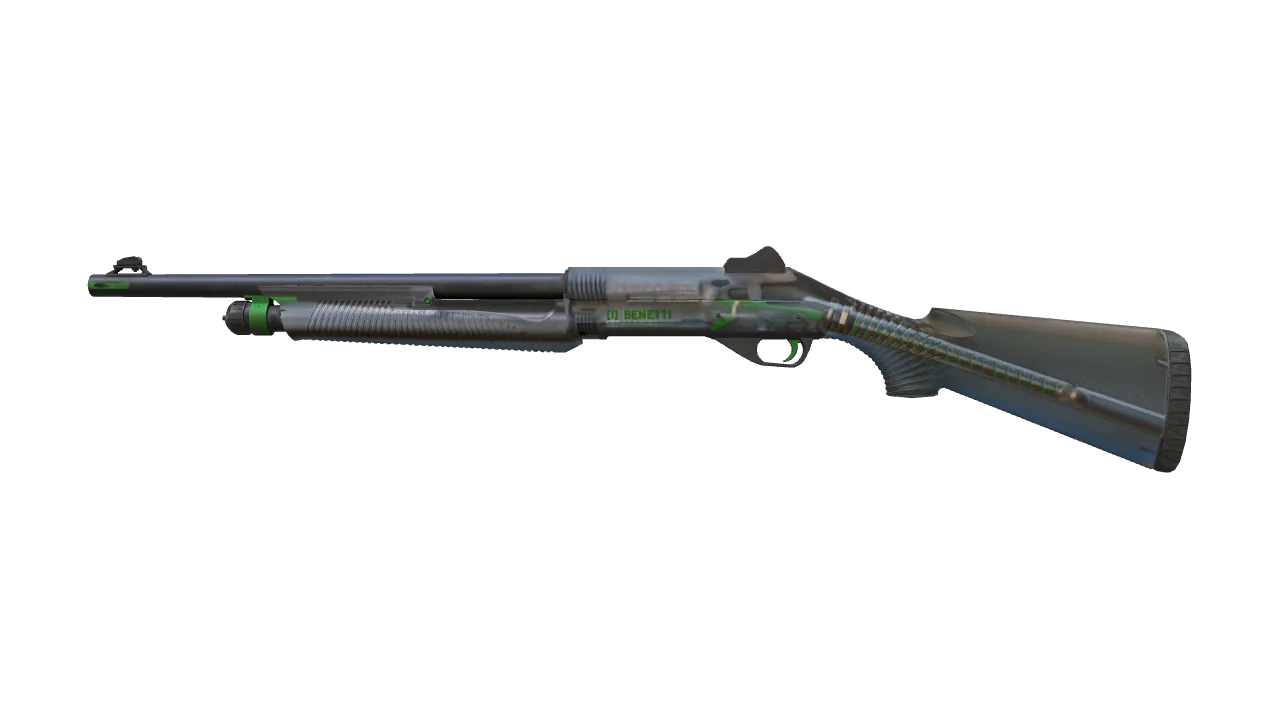 Souvenir Nova | Clear Polymer (Field-Tested) — Dust II light, front
